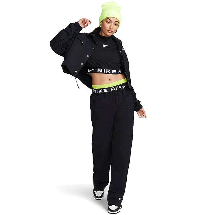Scurta Nike W NSW AIR WVN MOD CROP JKT S Negru Femei photo 4