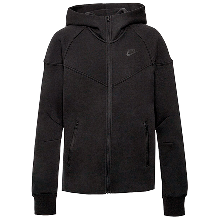 Hanorac Nike W NSW TCH FLC WR FZ HDY XL Negru Femei photo 4