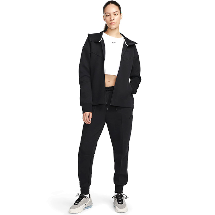 Hanorac Nike W NSW TCH FLC WR FZ HDY XL Negru Femei photo 5