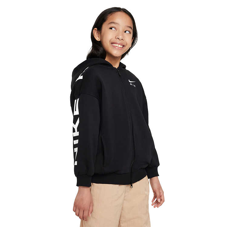 Hanorac Nike G NSW CLUB FLC AIR HD FZ LS / Femei / L / Negru photo 2