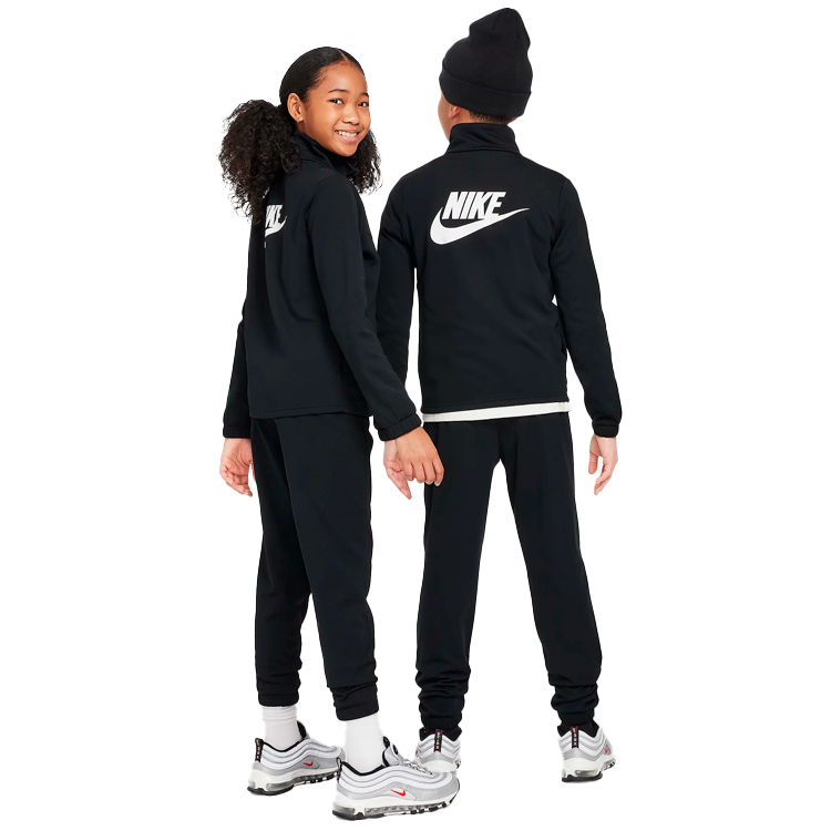 Costum sportiv Nike K NSW TRACKSUIT POLY FZ HBR / Barbati / M / Negru photo 3