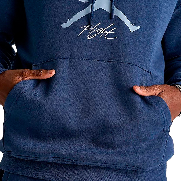 Hanorac pt bărbați Nike M J ESS FLC BASELINE HOODIE S Albastru photo 3