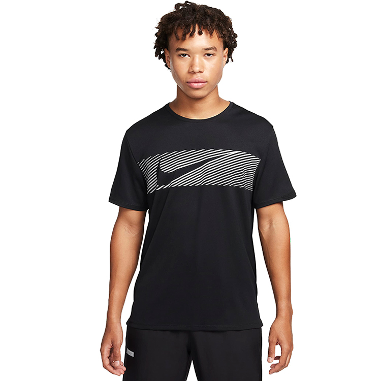 Tricou bărbătesc Nike M NK FLASH MILER TOP S Negru photo 4