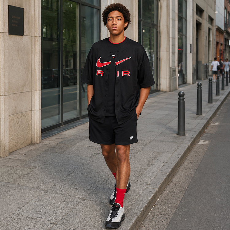 Sorti de bărbați Nike M CLUB FLOW MESH SHORT S Negru photo 7