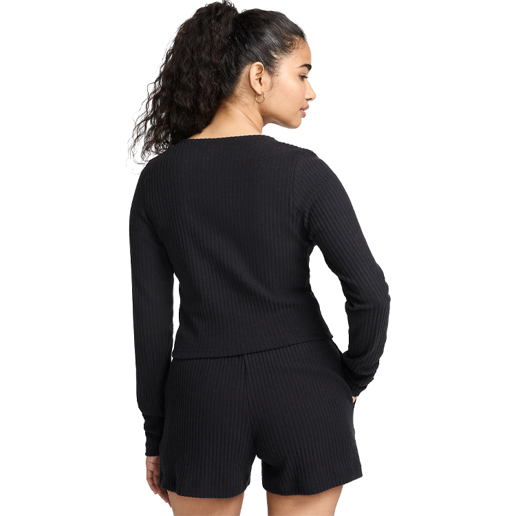 Hanorac Nike W NSW NK CHLL KNT RIB FZ CRDGN S Negru Femei photo 2