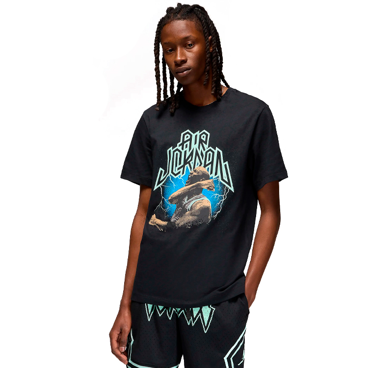 Футболка мужская Nike M NK J SPRT SS DF GFX CREW S Черный photo 4