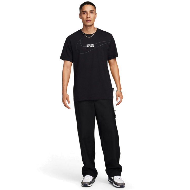 Tricou bărbătesc Nike M NSW TEE LBR BIG SWOOSH S Negru photo 2