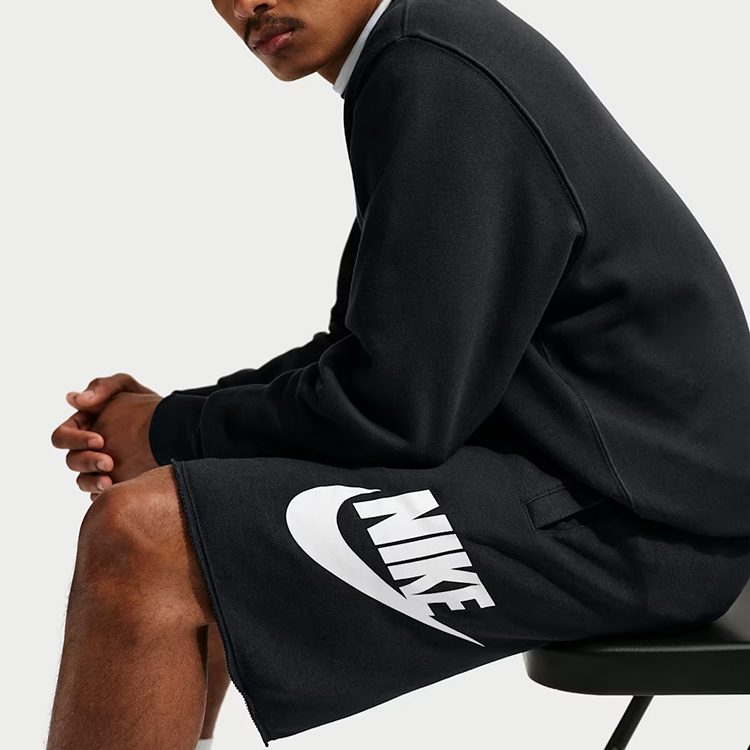 Шорты мужские Nike M NK CLUB ALUMNI FT SHORT M Черный photo 4