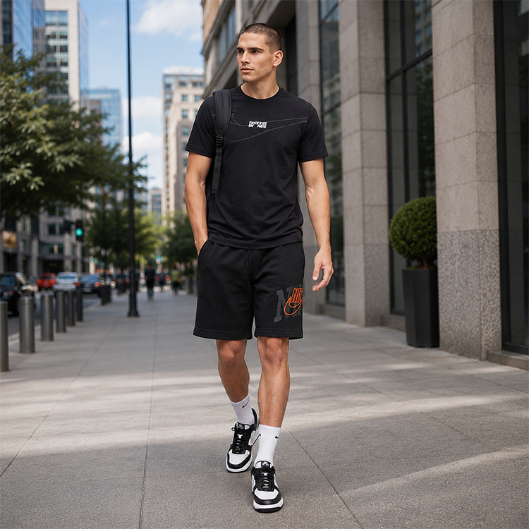 Шорты мужские Nike M CLUB FT SHORT ARCH GX M Черный photo 4