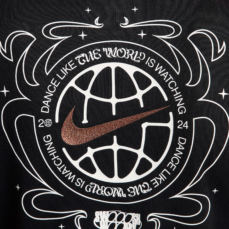 Tricou Nike WMNS NSW TEE DANCE SS OLY M Negru Femei photo 2
