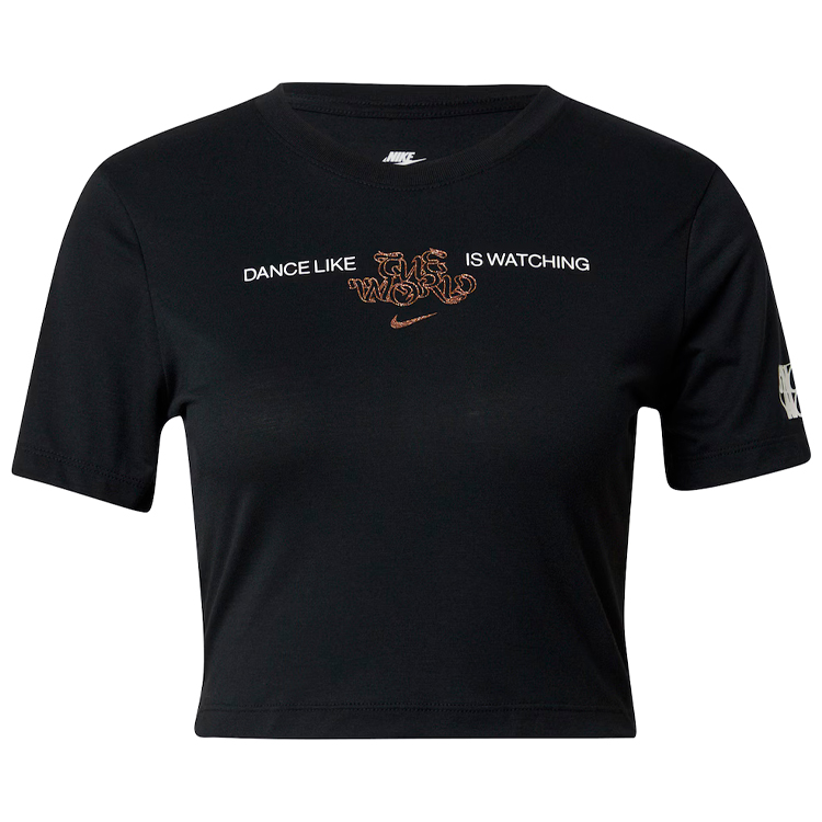 Tricou Nike WMNS NSW TEE DANCE SS OLY M Negru Femei photo 3
