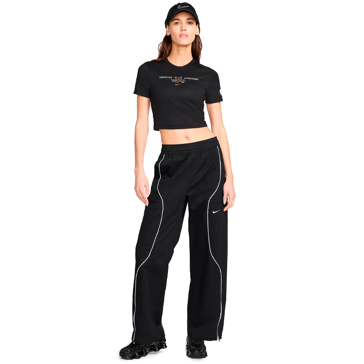 Tricou Nike WMNS NSW TEE DANCE SS OLY M Negru Femei photo 5