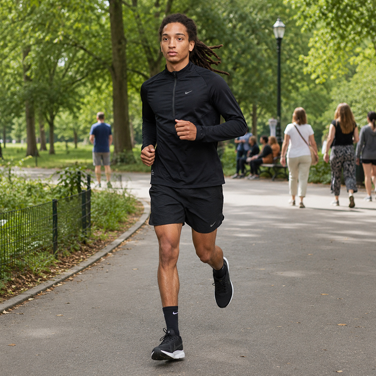 Мужская Толстовка Nike M NK DF RD ELEMENT MIDLAYER HZ M Черный photo 3