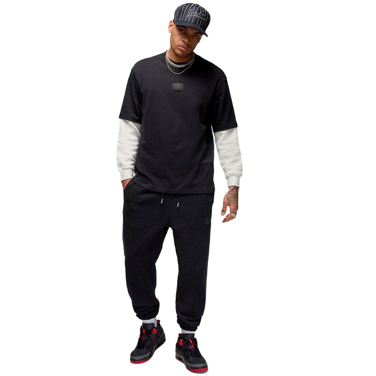 Tricou bărbătesc Nike M J FLT ESS 85 SS CREW S Negru photo 2