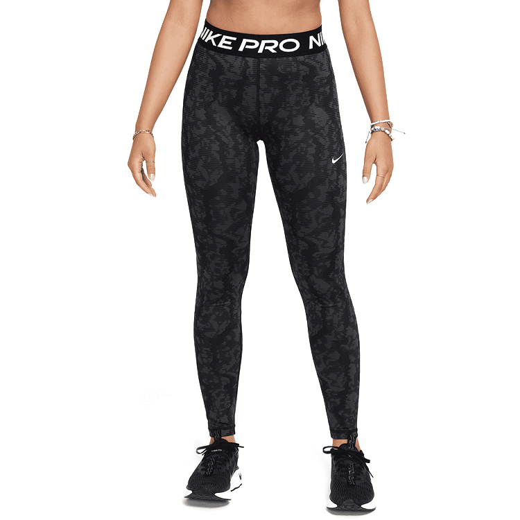 Легинсы Nike G NP DF TIGHT SPORT AOP / Женский / S / Черный/Серый photo 3