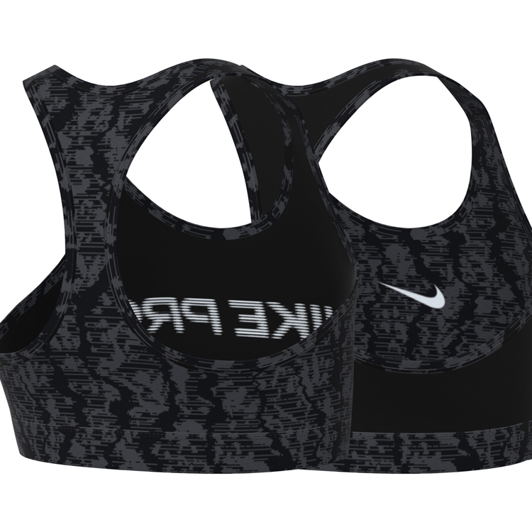 Спортивное бра Nike G NK SWSH REV AOP BRA / Женский / XL / Черный/Серый photo 3