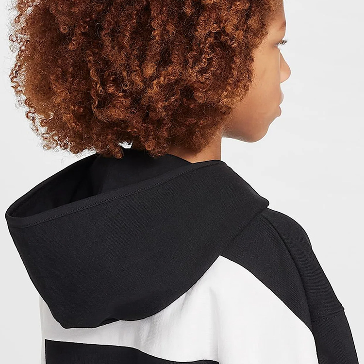 Jacheta Nike K AIR FLC PO HOODIE XS Negru Barbati photo 5