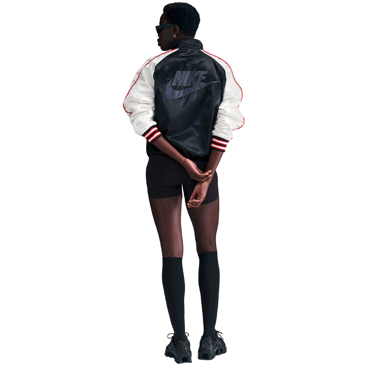 Hanorac Nike W NSW STREET SVNR JKT M Negru-alb Femei photo 3