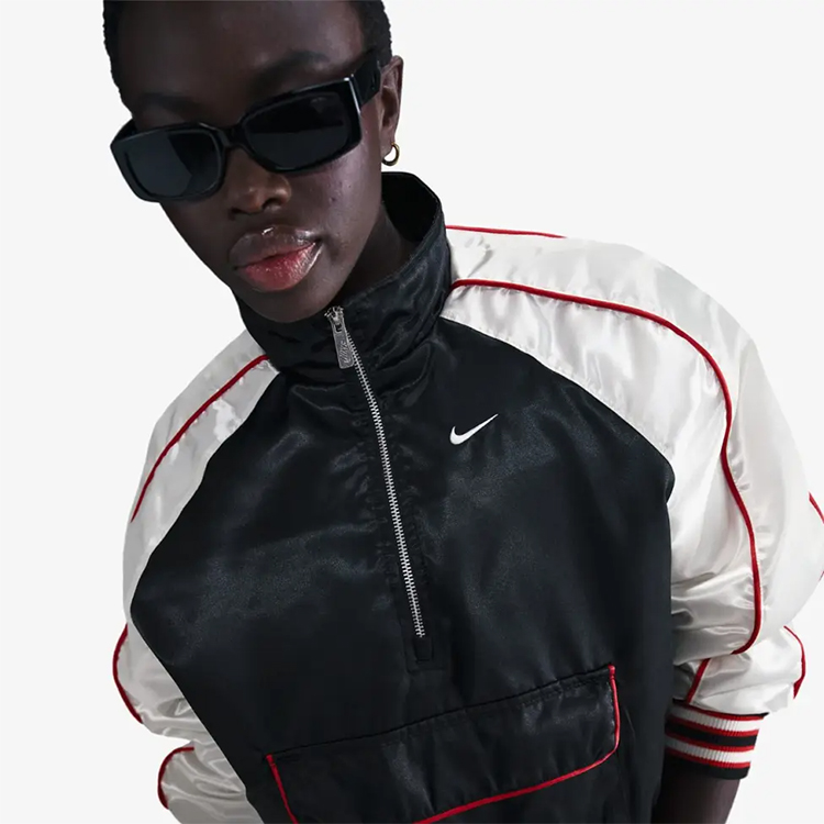 Hanorac Nike W NSW STREET SVNR JKT M Negru-alb Femei photo 7