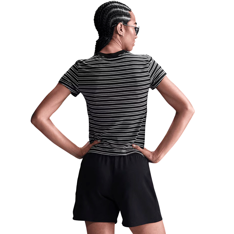 Tricou Nike W NSW NK CHLL KNT TEE PNX XL Negru-alb Femei photo 3