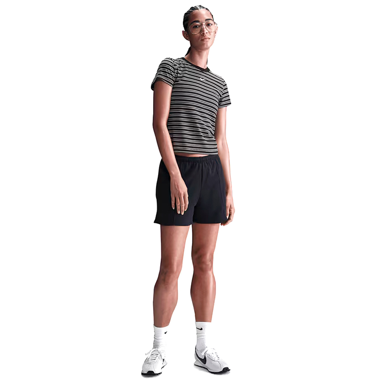 Tricou Nike W NSW NK CHLL KNT TEE PNX XL Negru-alb Femei photo 5