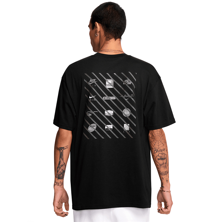 Tricou bărbătesc Nike M NSW TEE M90 NK AIR SSNL S Negru photo 3