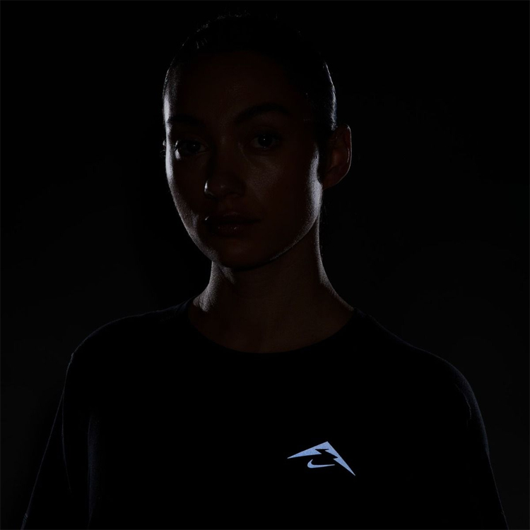 Tricou Nike W NK TRAIL DF UV SS TOP XS Negru Femei photo 5