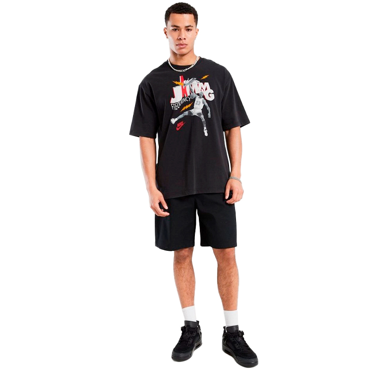 Tricou bărbătesc Nike M J BRAND JAM 85 SS CREW XS Negru photo 3