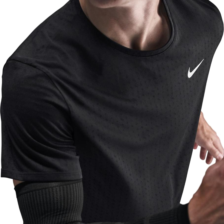 Футболка мужская Nike M NK DF BREATHE MILER SS TOP XXL Черный photo 3