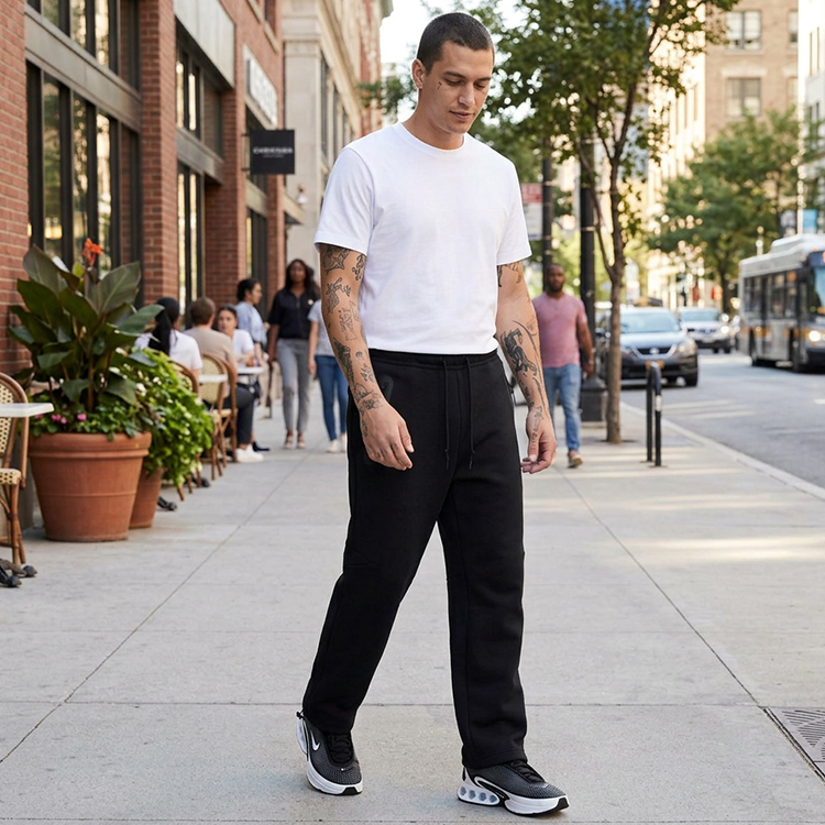 Брюки Nike M NK TCH FLC OH PANT2 L Черный Мужской photo 3