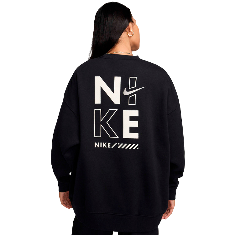 Hanorac Nike W NSW FLC OS CREW GLS M Negru Femei photo 7
