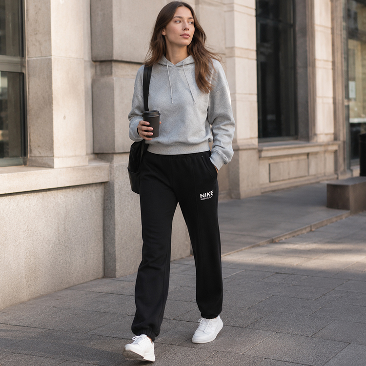 Брюки Nike W NSW FLC PANT GLS S Черный Женский photo 9