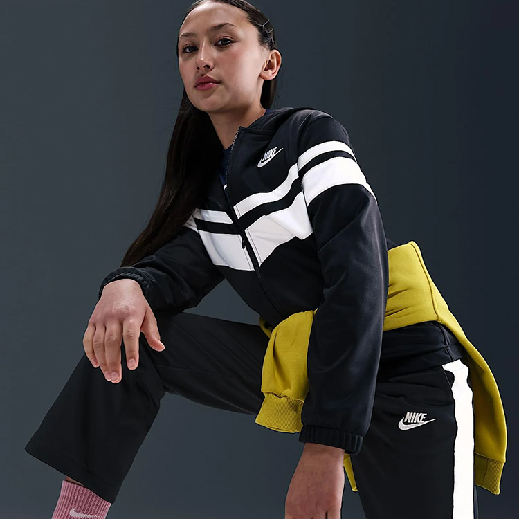 Costum Sportiv Nike K NSW DF TRACKSUIT MXD MTRL XS Negru Femei photo 5