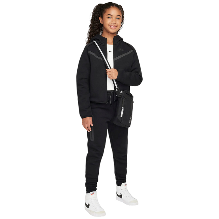 Jacheta Nike G NSW TCH FLC HD FZ LS - PD XL Negru Femei photo 4