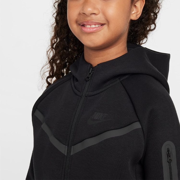 Jacheta Nike G NSW TCH FLC HD FZ LS - PD XL Negru Femei photo 8