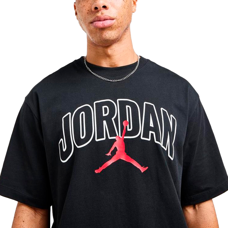 Tricou bărbătesc Nike M J BRK ARCH JD HBR SS CREW L Negru photo 2