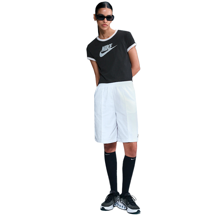 Tricou Nike W NSW SS RINGER TEE VNTG RUN XL Negru Femei photo 4