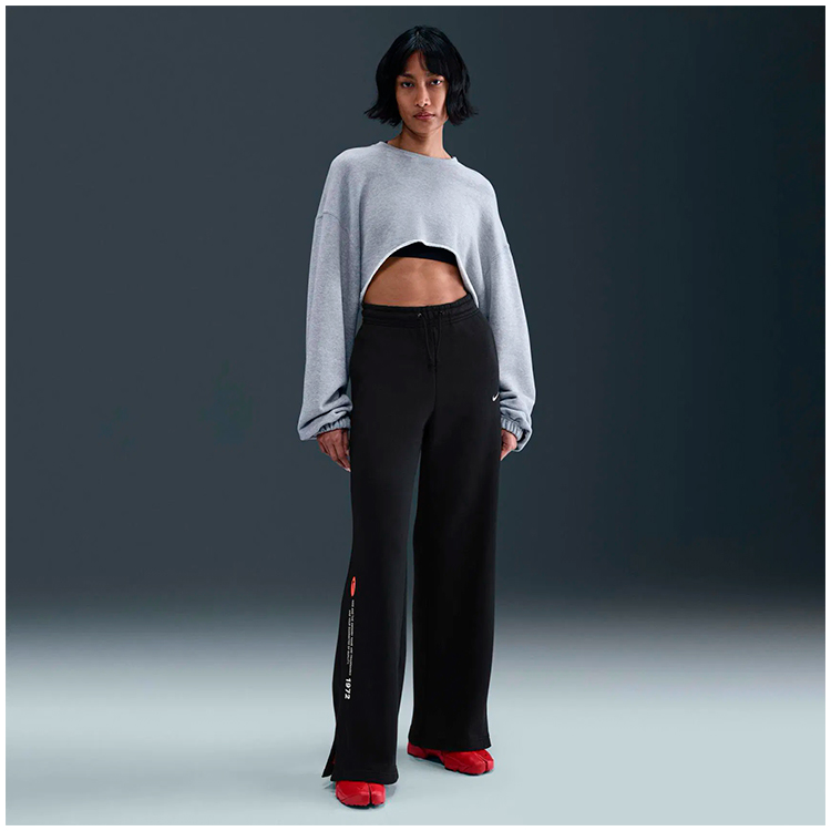 Pantaloni Nike W NSW CLASSIC+ WIDE LEG SPD S Negru Femei photo 3