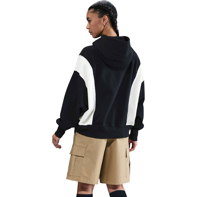 Jacheta Nike W NSW PHNX FLC REMIX OOS HDY M Negru Femei photo 5