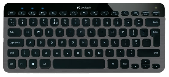 Клавиатура беспроводная Logitech K810 Black Bluetooth / Мембранная photo 1 Клавиатура беспроводная Logitech K810 Black Bluetooth / Мембранная photo 1