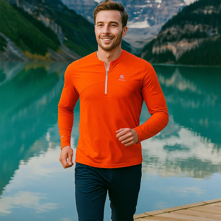 Hanorac pt bărbați Kailas Functional T-shirt Men M Portocaliu photo 7