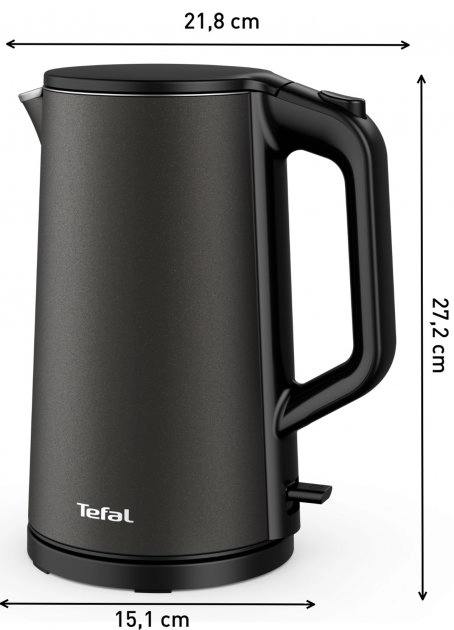 Чайник электрический Tefal KI583E10, 1.5 л, 2000 Вт, Черный