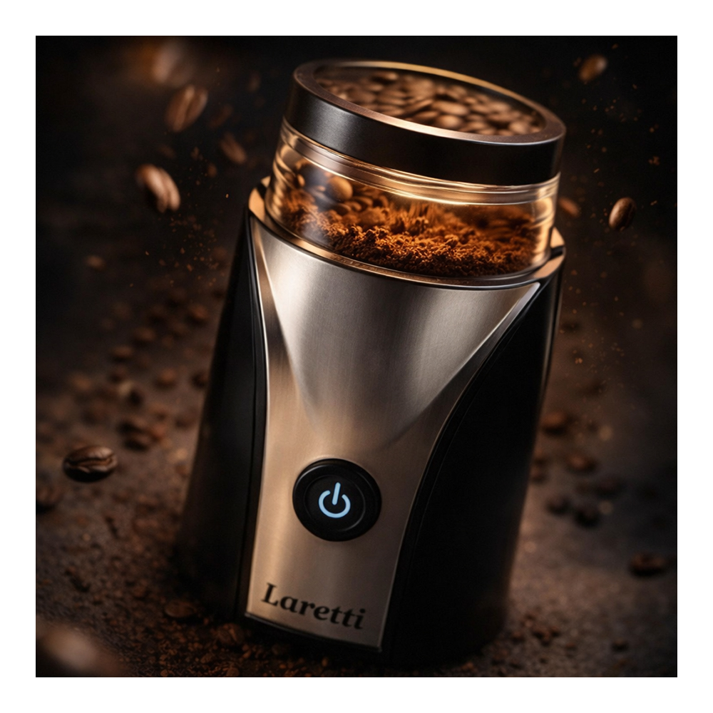 Кофемолка Laretti LRCM5210 Ножевая / Серый с черным photo 6