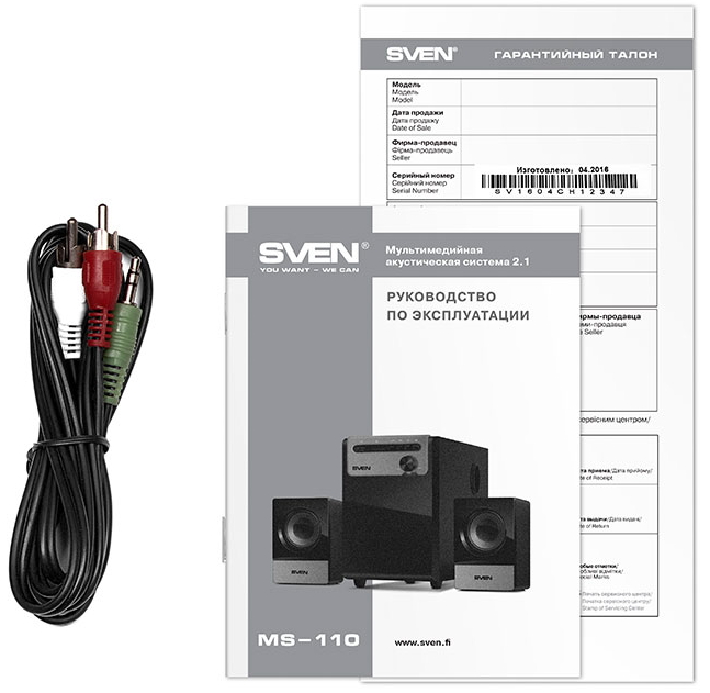 Компьютерные колонки Sven MS-110 photo 7