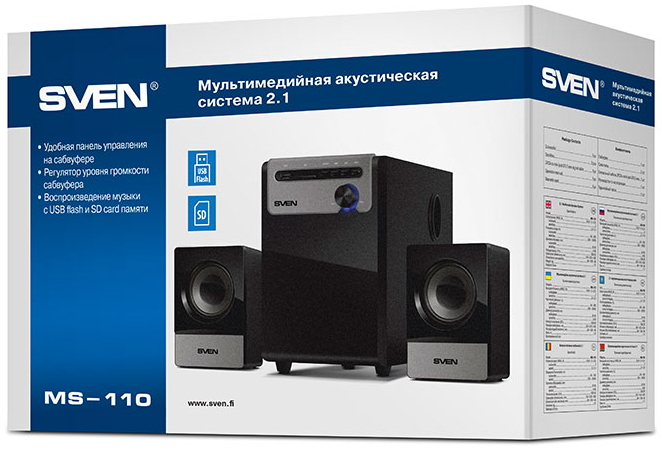 Компьютерные колонки Sven MS-110 photo 8