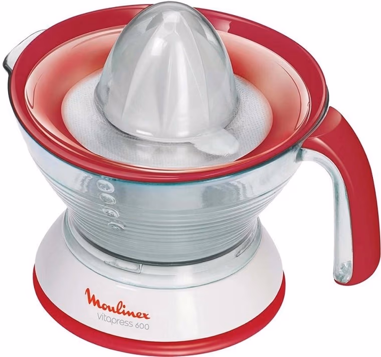 Storcator pentru citrice Moulinex PC300110, 0.6 l, 25 W, 1 trepte viteza, Rosu 