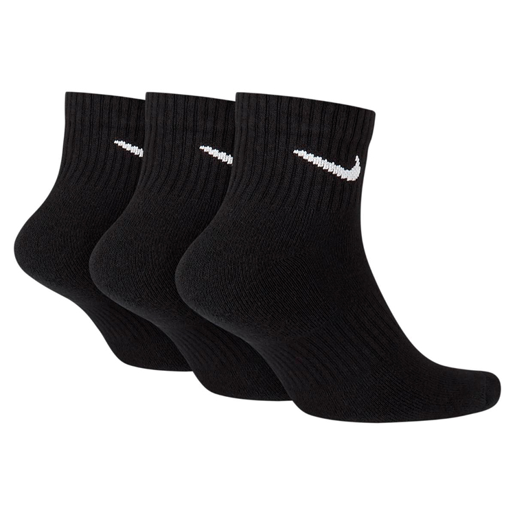 Sosete Unisex Nike U NK EVERYDAY CUSH ANKLE 3PR M Negru photo 2