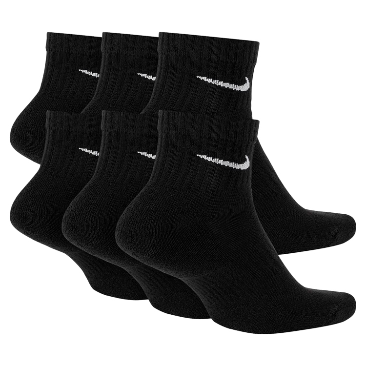 Sosete Unisex Nike U NK EVERYDAY CUSH ANKL 6PR-BD L Negru photo 2