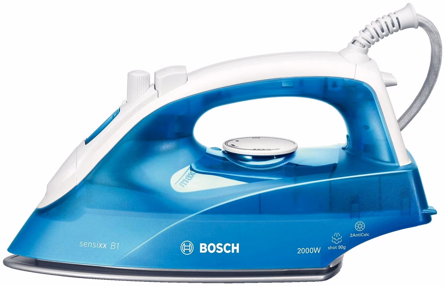 Fier de calcat Bosch TDA2610, 290 ml, Alb-albastru 