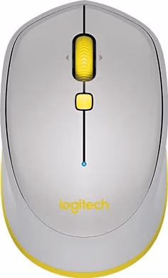 Logitech Bluetooth Mouse M535 Grey, Optical Mouse for Notebooks, Compatible with Windows/Mac OS/Chrome OS/Android, Grey/Yellow, Retail 